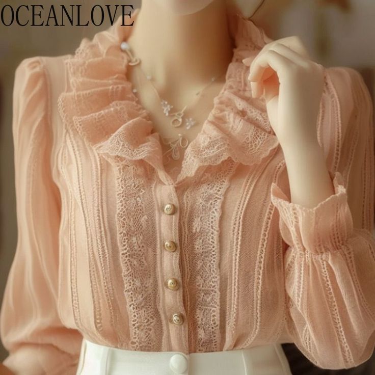 pink-lace-womens-blouse-soft-style