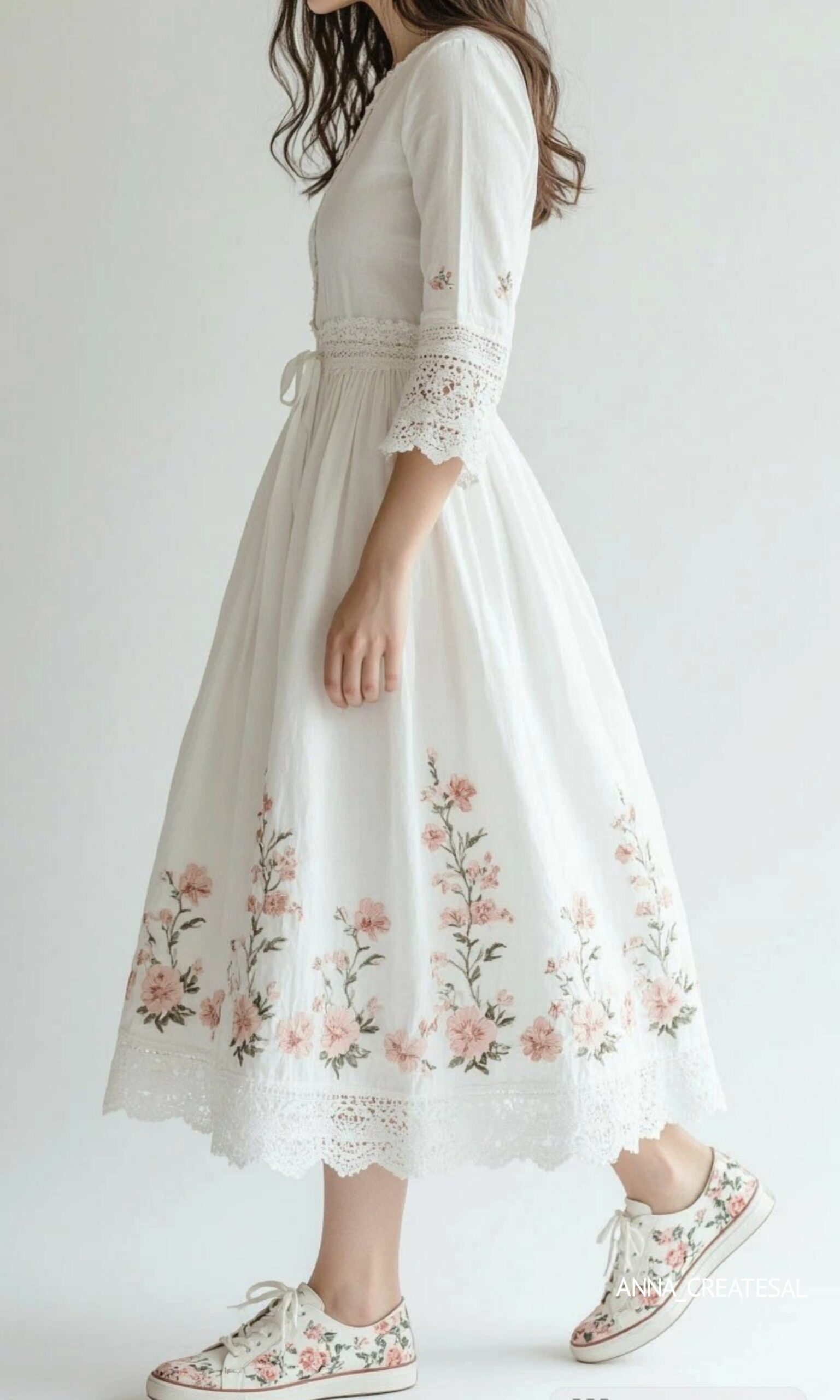 white-embroidered-womens-dress-soft-style